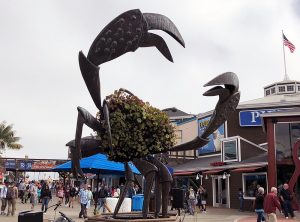 Pier 39 Crab Sculpture in SF