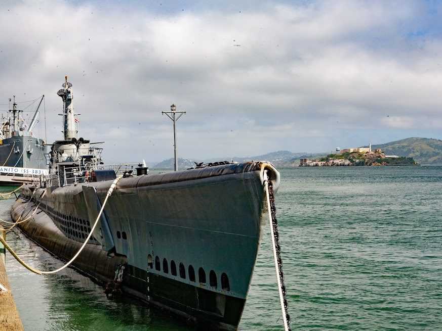submarine docked in san francisco