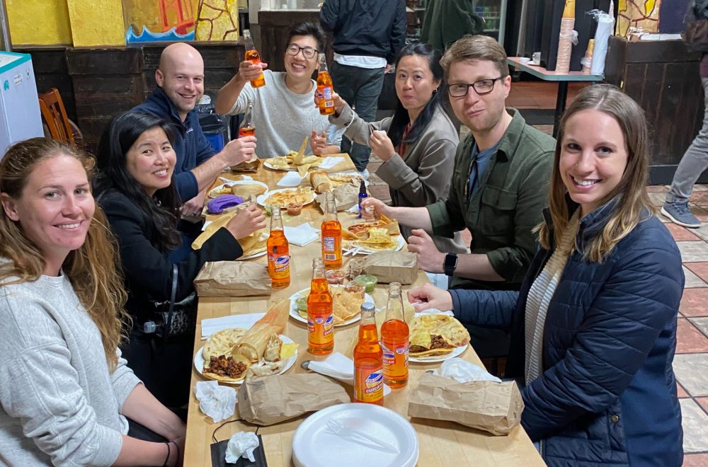 Corporate team-building group on food tour in San Francisco