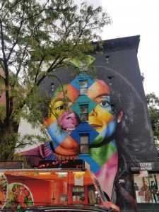 Street art, graffiti, murals