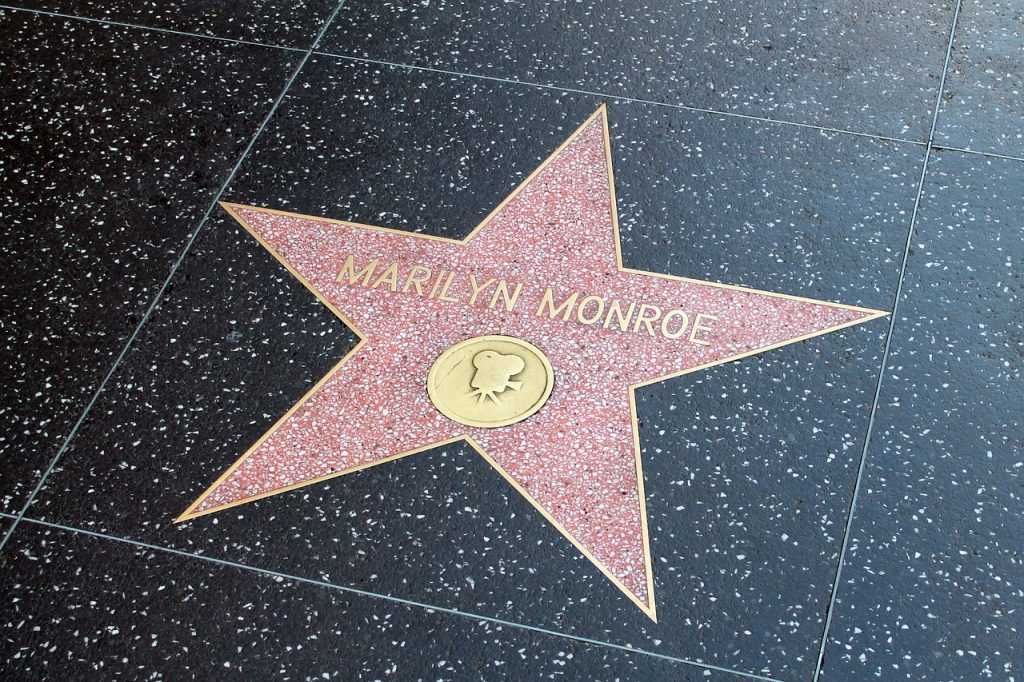Marilyn Monroe Star on Hollywood Walk of Fame