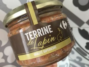 A jar of rabbit terrine