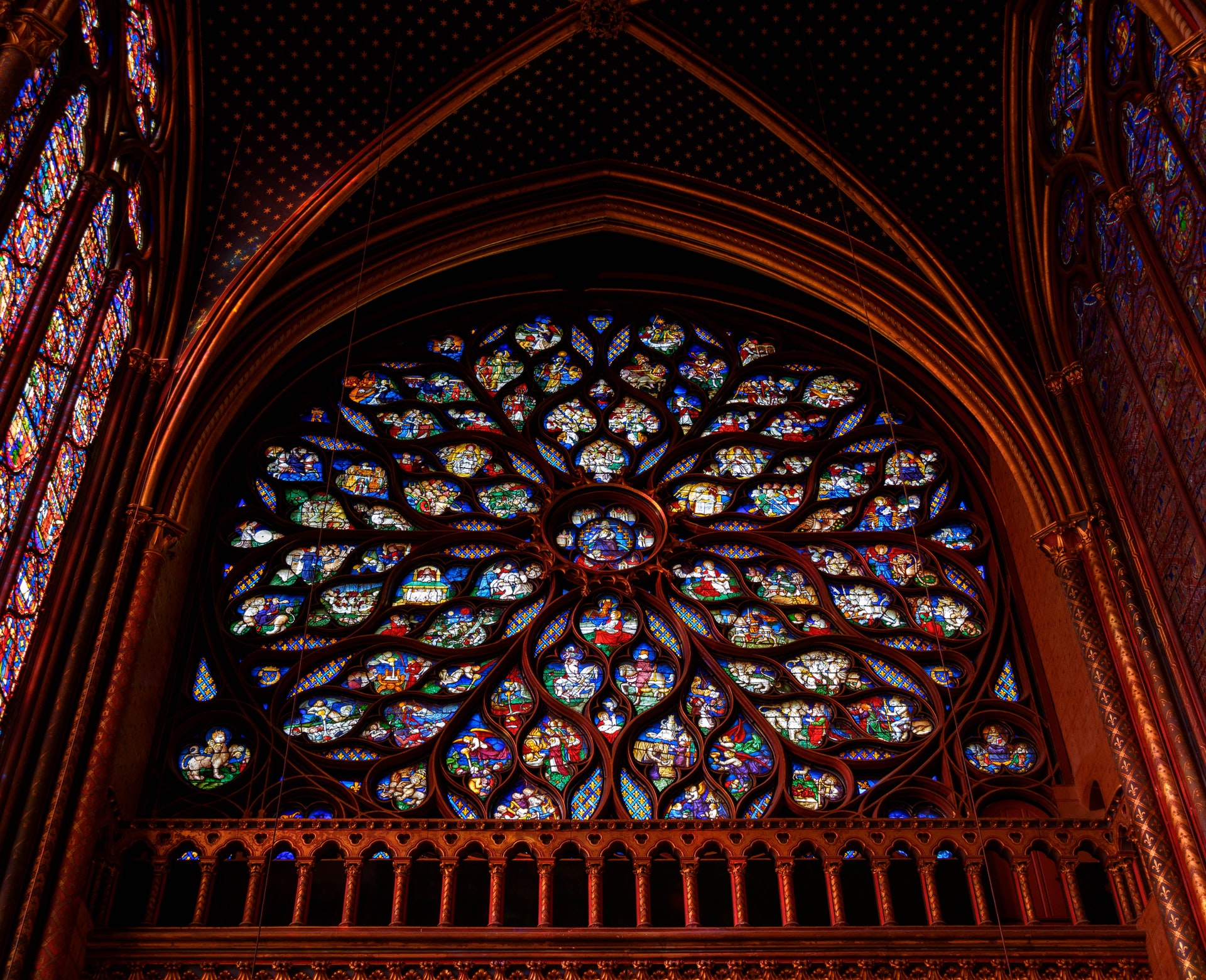 Rose window at Sainte-Chapelle
