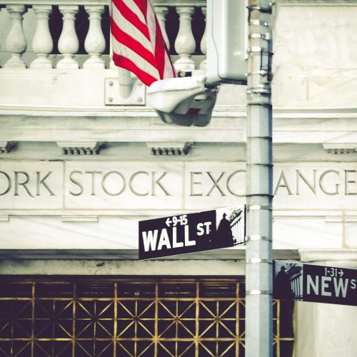 Wall Street sign in NYC