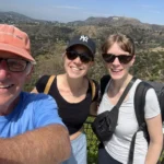 Travelers on Griffith Park hike to Hollywood Sign viewpoint with their guide
