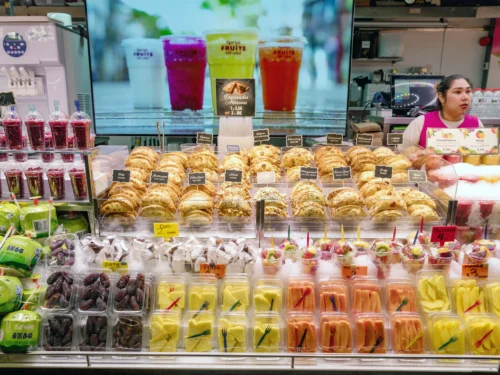 Spanish pastries and fruit on Barcelona Markets Tour