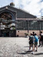 Walking towards Mercat del Born on Barcelona guided tour