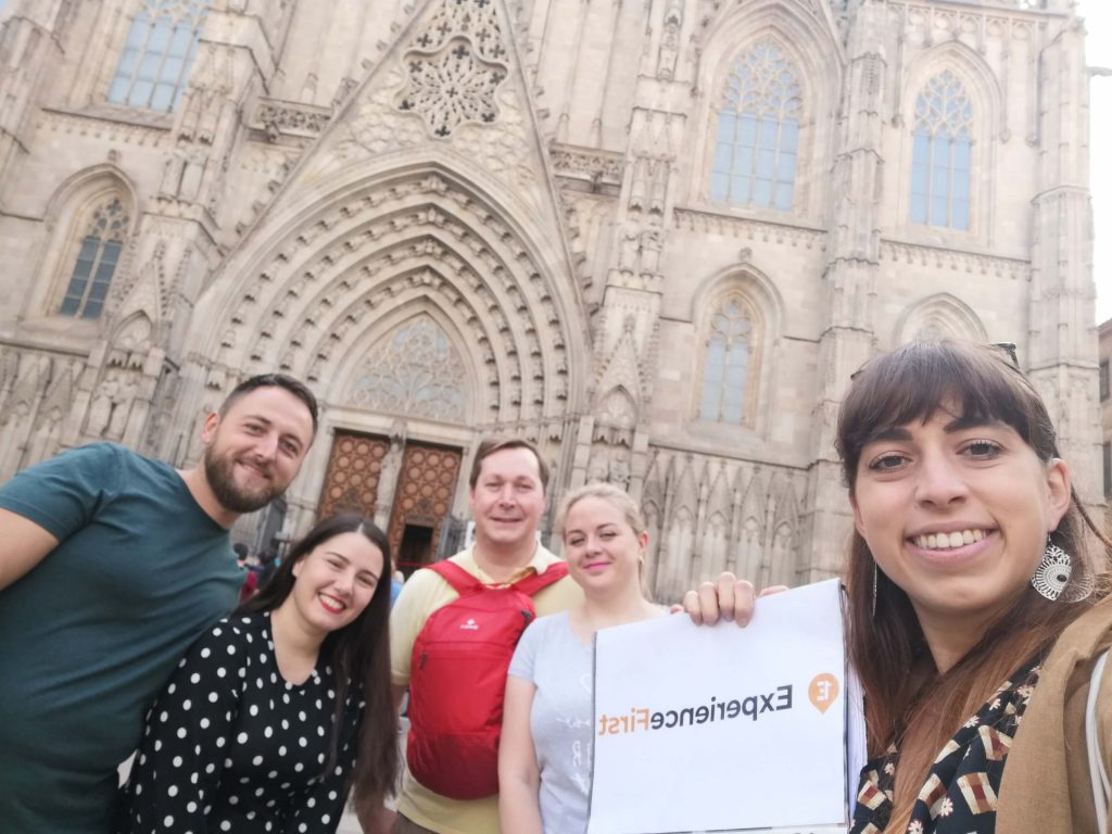 Group photo Barcelona Tour on 15 October 2021 with Cristina