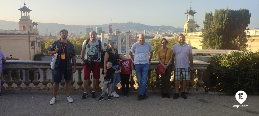 Group photo Montjuic Tour on 14 October 2022 with Victor