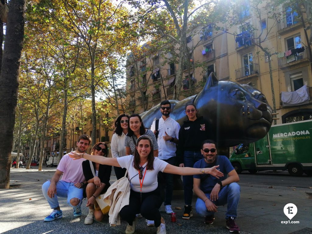 Group photo Raval Walking Tour on 14 October 2022 with Cristina