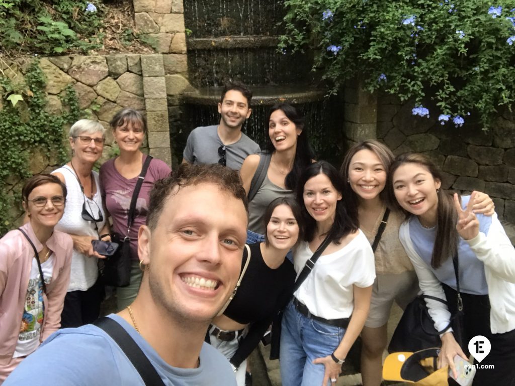 Group photo Montjuic Tour on 19 October 2022 with Eoghan