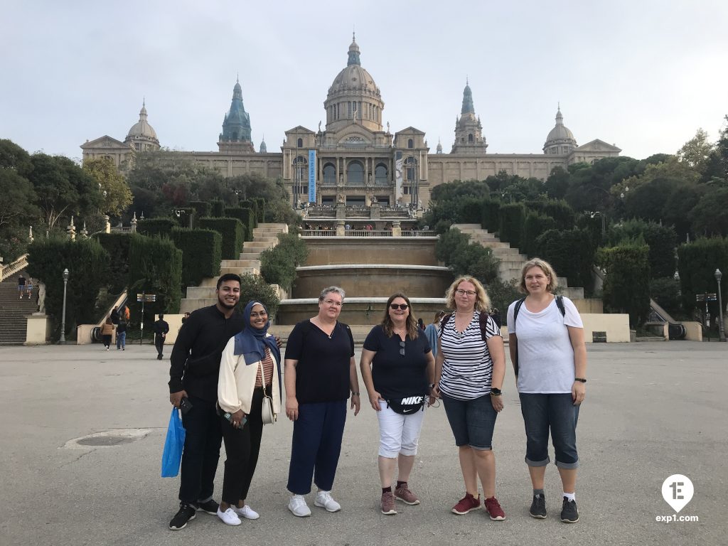 Group photo Montjuic Tour on 29 September 2022 with Carlos