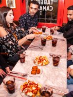 guide talking about food on the Barceloneta tapas tour