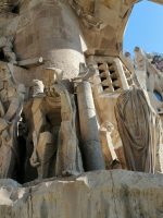 Sculptures on the Sagrada Familia facade