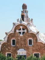 The roof of Casa del Guarda in Park Güell seen on Barcelona guided tour