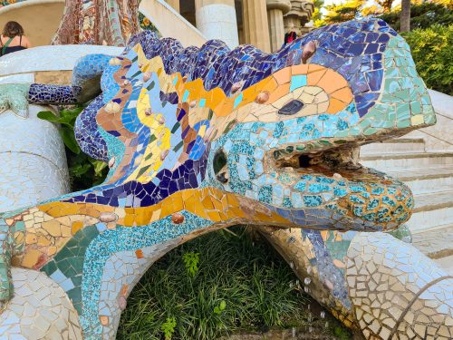 lizard in park guell