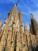 sagrada familia towers angled