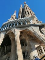 Sagrada Familia view of the doors