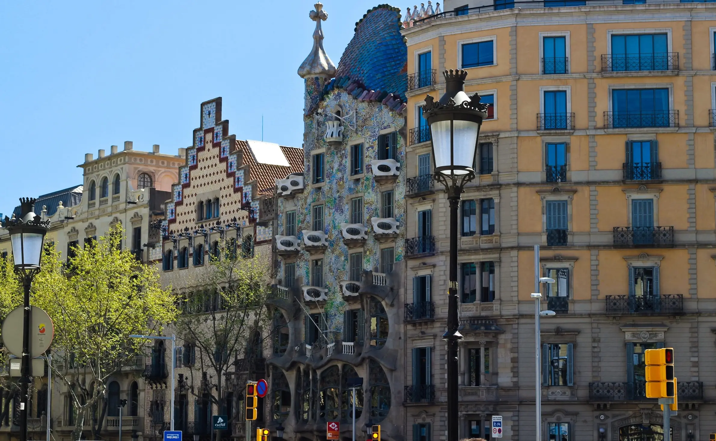 Passeig de Gracia during Casa Batllo Insider Tour