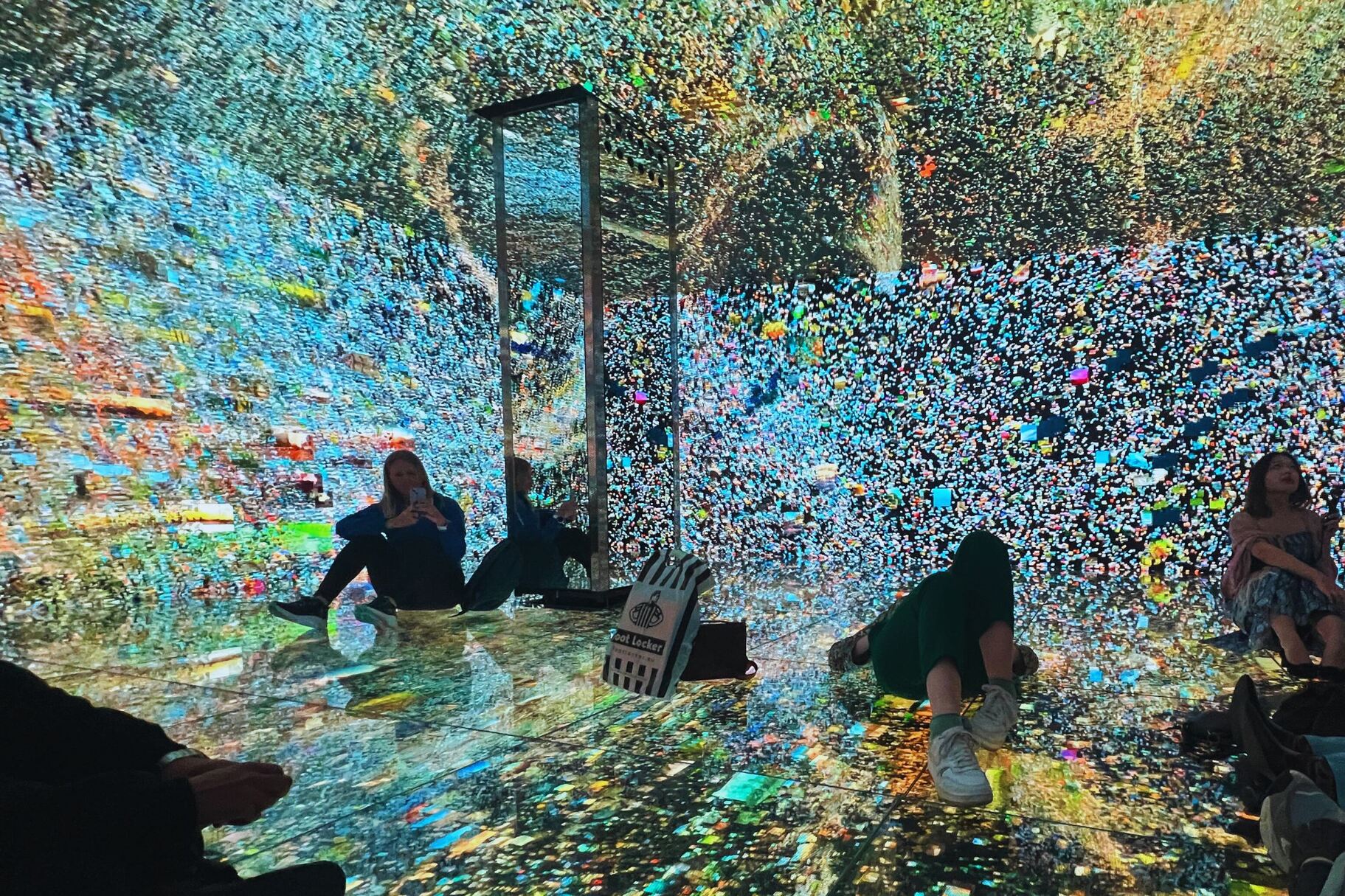 People in Gaudi Cube experience in Casa Batllo in Barcelona