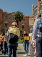 Guest at architecture walking tour