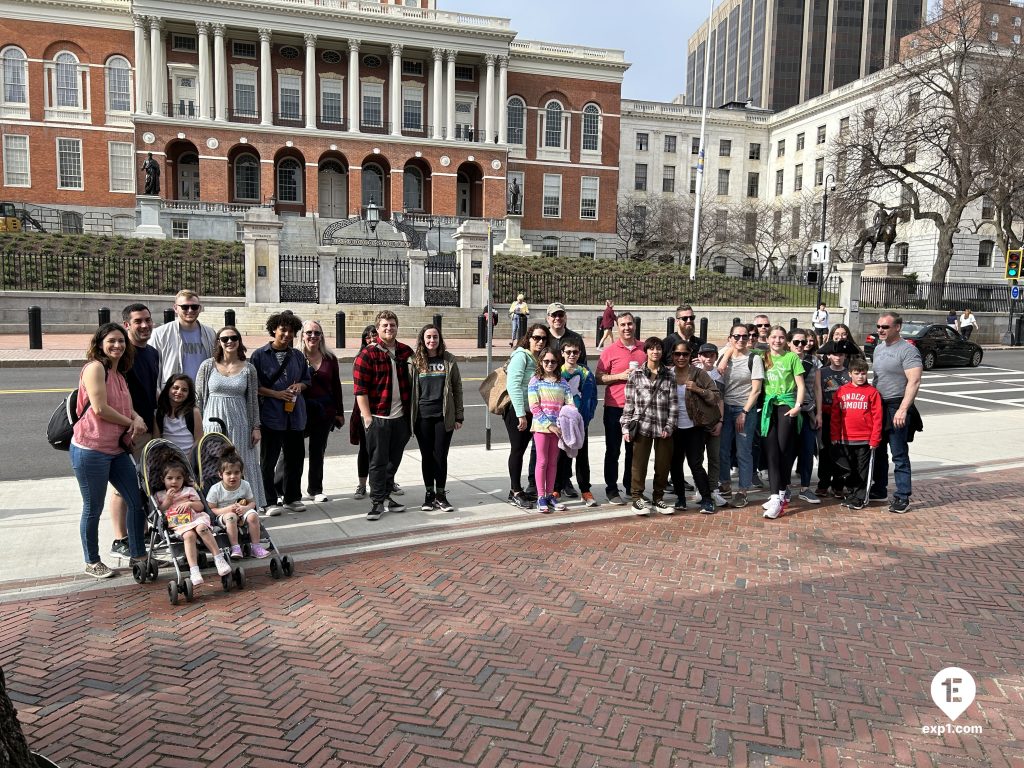 Group photo Haunted Boston Walking Tour on 11 April 2023 with Vladimir