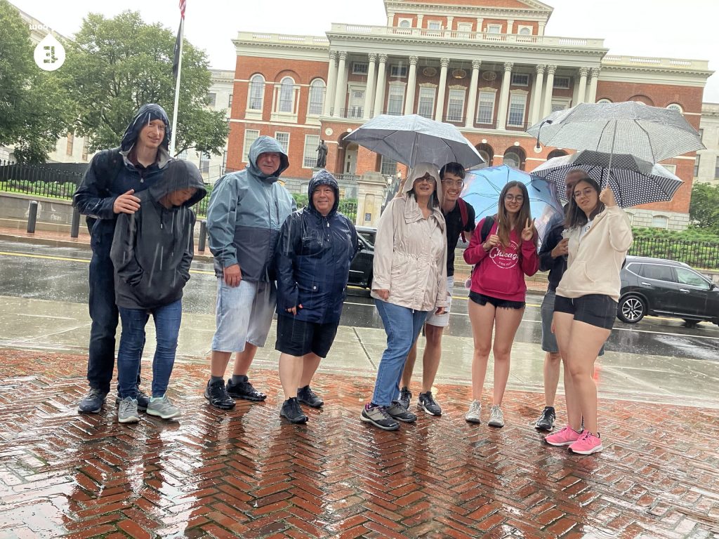 Group photo Haunted Boston Walking Tour on 4 July 2023 with Ben
