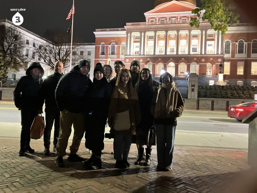 Group photo Haunted Boston Walking Tour on Nov 21, 2023 with Ben