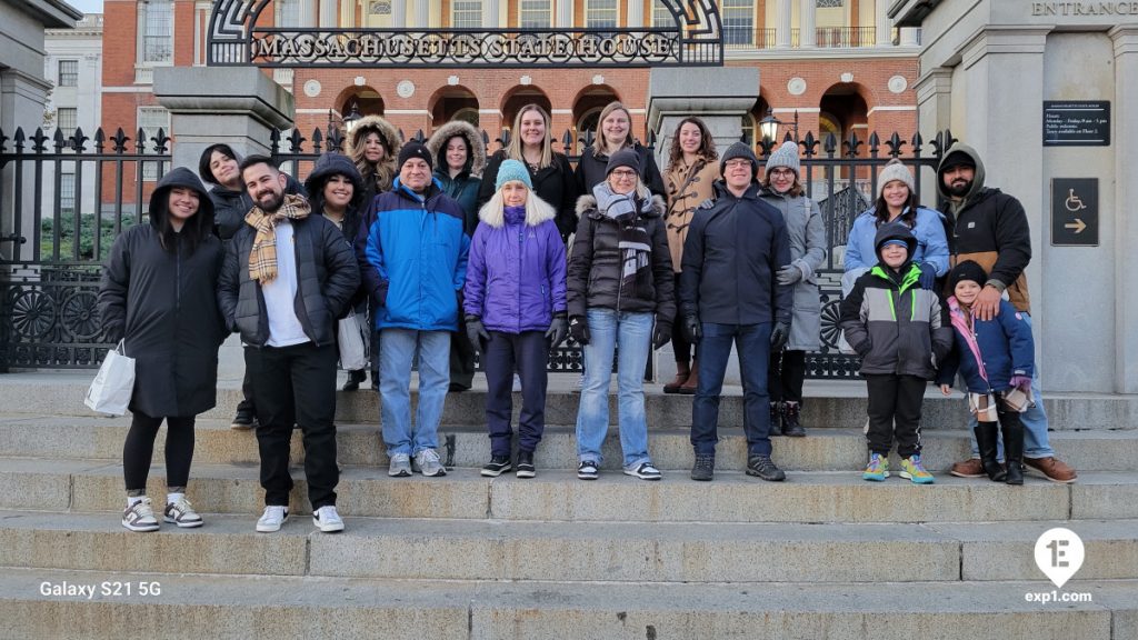 Group photo Haunted Boston Walking Tour on Dec 3, 2023 with Charlie