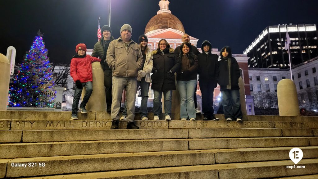 Group photo Haunted Boston Walking Tour on Dec 26, 2023 with Charlie