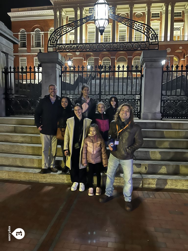 Group photo Haunted Boston Walking Tour on Feb 10, 2024 with Paul