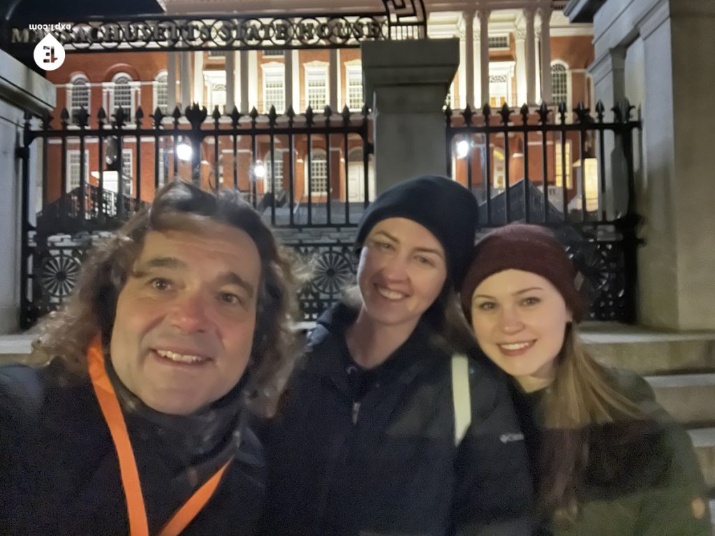 Group photo Haunted Boston Walking Tour on Feb 24, 2024 with Paul