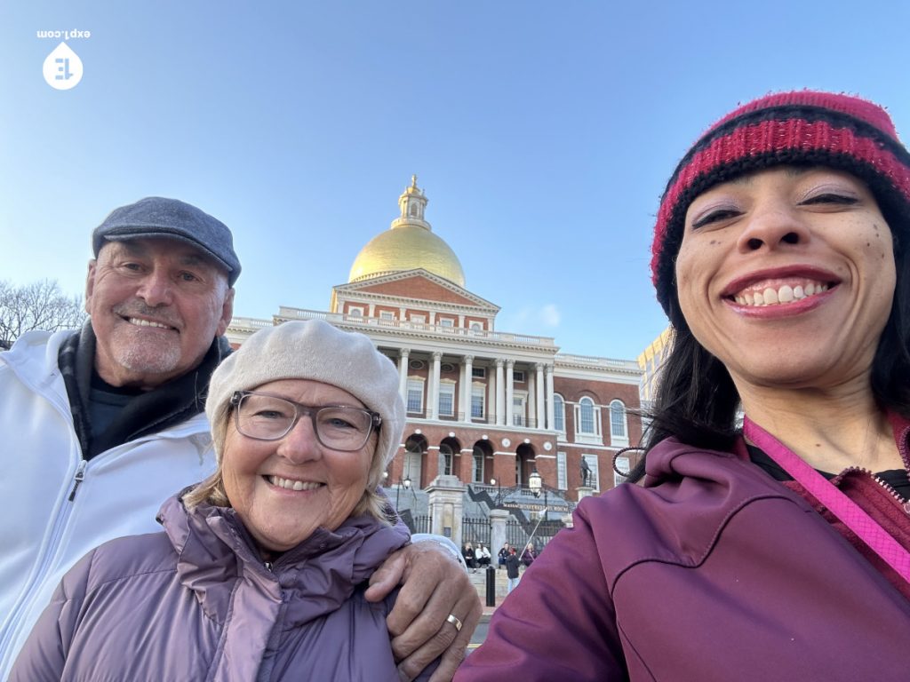 Group photo Freedom Trail Highlights Walking Tour on Apr 13, 2024 with Amber