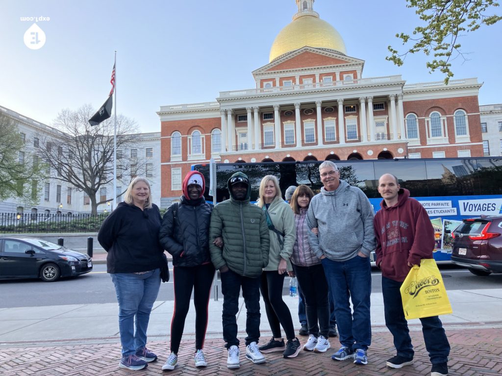 Group photo Haunted Boston Walking Tour on May 1, 2024 with Ben