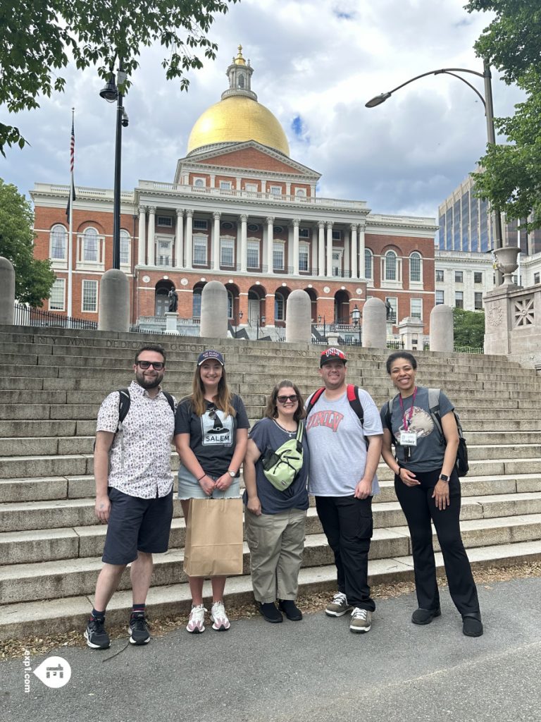 Group photo Haunted Boston Walking Tour on May 29, 2024 with Amber