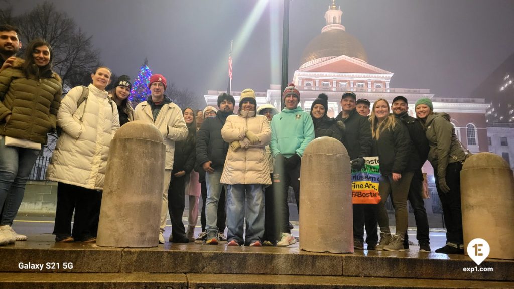 Group photo Haunted Boston Walking Tour on Dec 28, 2024 with Charlie