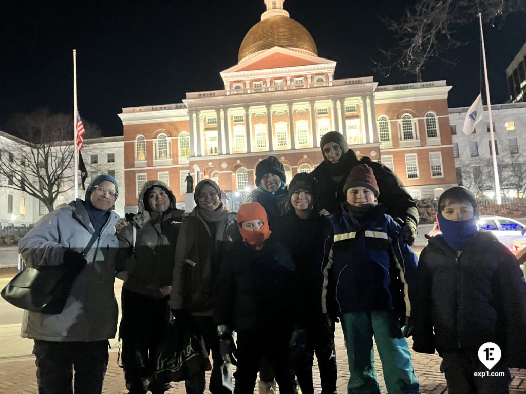 Group photo Haunted Boston Walking Tour on Jan 5, 2025 with Ben