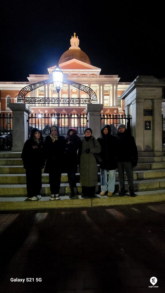 Group photo Haunted Boston Walking Tour on Feb 19, 2025 with Charlie