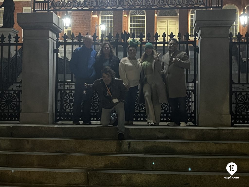 Group photo Haunted Boston Walking Tour on Mar 16, 2025 with Paul
