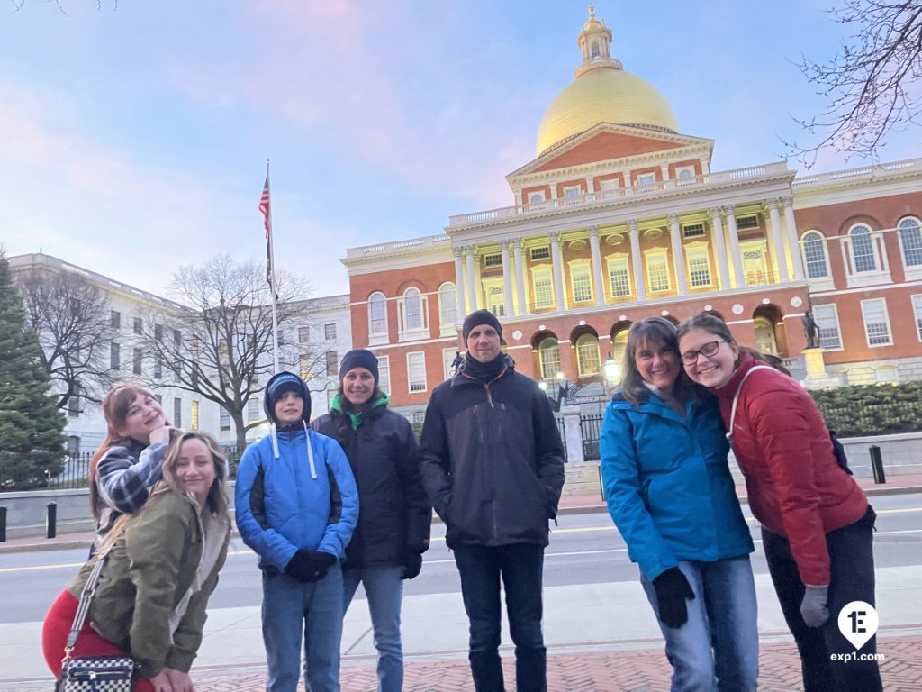 Group photo Haunted Boston Walking Tour on Mar 18, 2025 with Ben