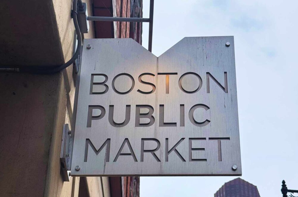Boston Public Market sign