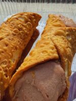 Cannolis during Freedom Trail History and Food Tour