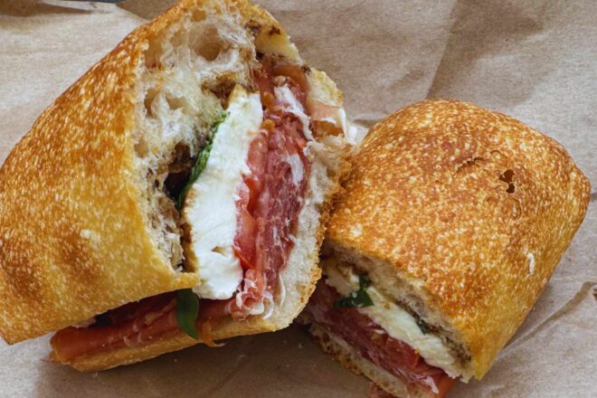 Fresh Panini from Salumeria Italiana during Boston Food Tour