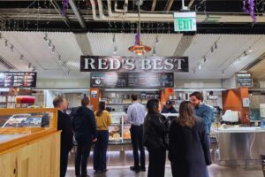 Inside Boston Market during Freedom Trail History and Food Tour