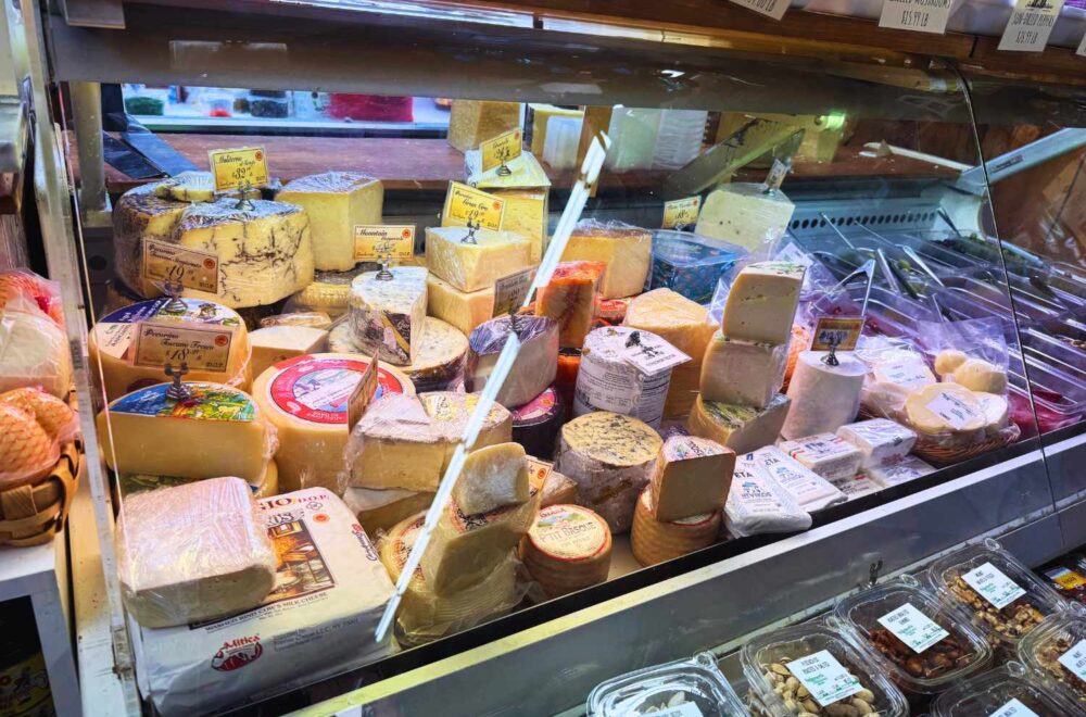 Selection of cheese during Boston Food Tour