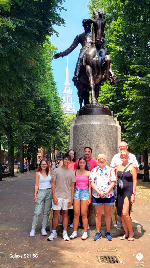 Group photo Freedom Trail Highlights Walking Tour on Jul 6, 2025 with Charlie