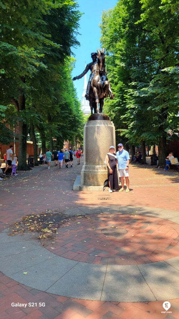 Group photo Freedom Trail Highlights Walking Tour on Jul 12, 2025 with Charlie