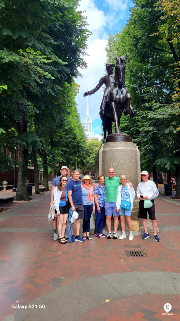 Group photo Freedom Trail Highlights Walking Tour on Aug 24, 2025 with Charlie