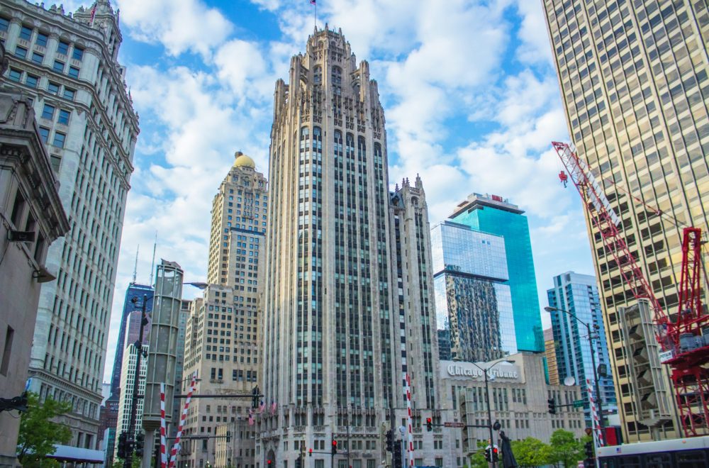 Chicago Tribune Tower on guided tour
