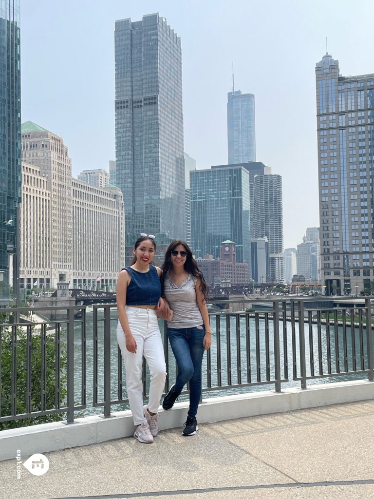 Group photo Chicago Riverwalk Architecture Tour on Jul 24, 2023 with Chris